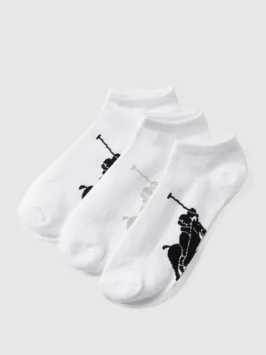 Polo Ralph Lauren Underwear Sneakersocken mit Logo-Print im 3er-Pack in Weiss