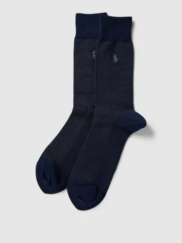 Polo Ralph Lauren Underwear Socken mit grafischem Muster im 2er-Pack in Dunkelblau