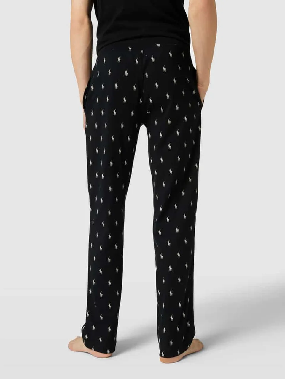 Polo Ralph Lauren Underwear Sweatpants mit Allover-Print Modell 'LIQUID' in Black