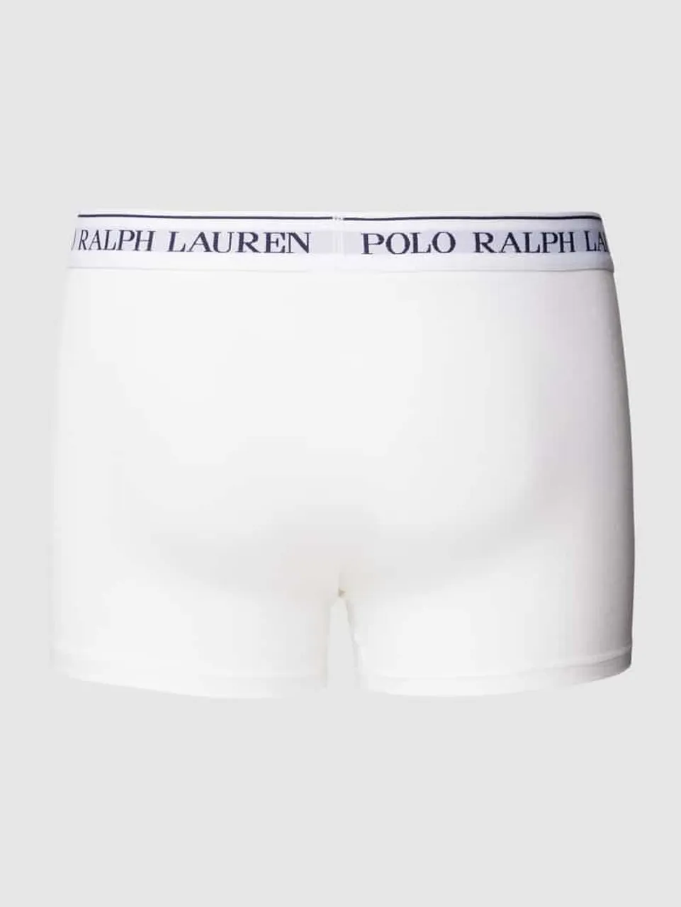 Polo Ralph Lauren Underwear Trunks mit elastischem Logo-Bund im 5er-Pack in Weiss