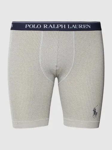 Polo Ralph Lauren Underwear Trunks mit Mesh-Einsätzen Modell 'LIGHT SPORT HEATHER' in Mittelgrau Melange