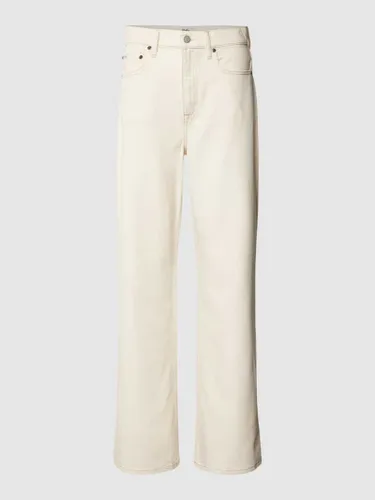Polo Ralph Lauren Wide Leg Jeans im 5-Pocket-Design in Offwhite