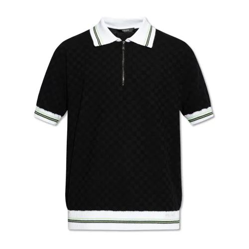 Polo-Shirt mit gesticktem Logo Versace