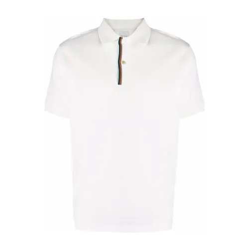 Polo Shirts,Weißes Gestreiftes Baumwollpolo Paul Smith