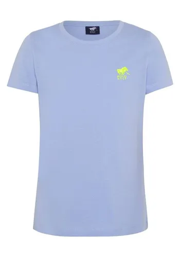 Polo Sylt Print-Shirt mit gesticktem Logo-Symbol