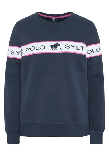 Polo Sylt Sweatshirt mit eingearbeitetem Logo-Kontraststreifen
