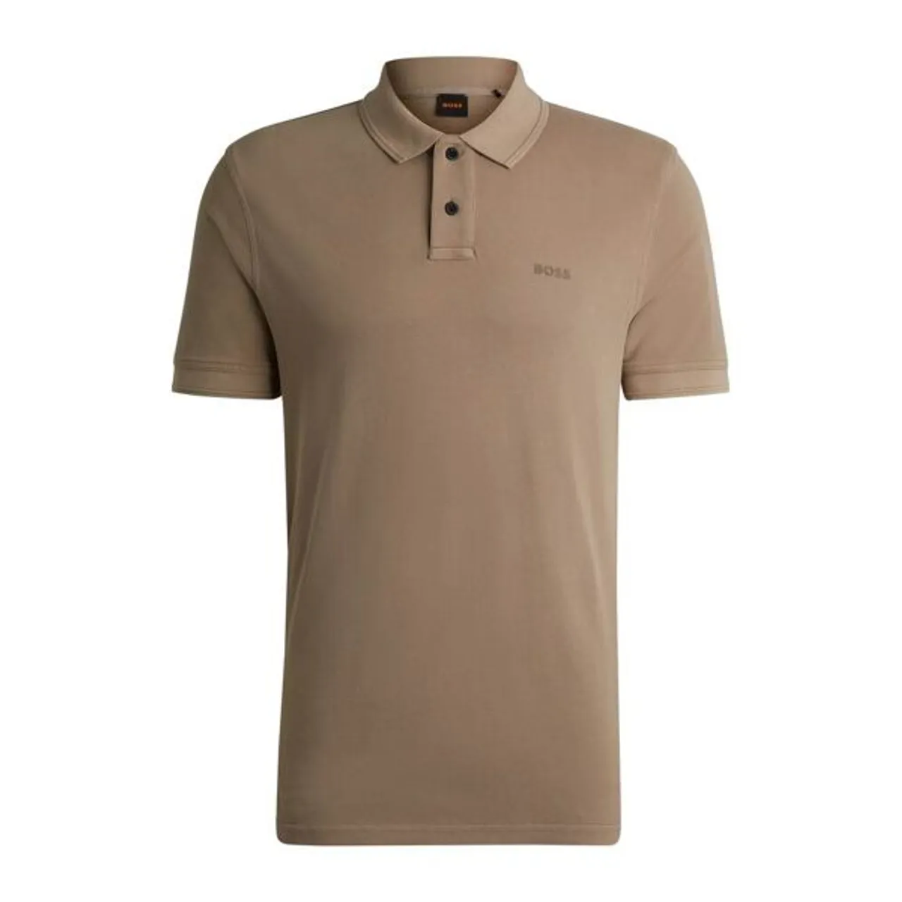 Poloshirt BOSS ORANGE "Prime" Gr. S, braun (246_open_brown) Herren Shirts Kurzarm mit Polokragen