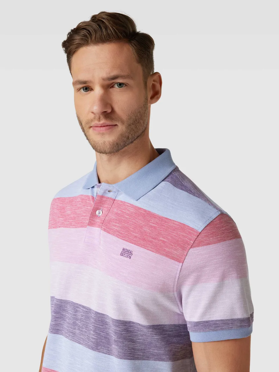 Poloshirt im Colour-Blocking-Design