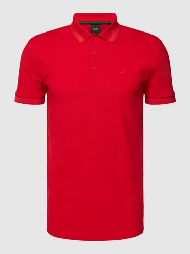 Poloshirt mit Label-Stitching Modell 'PADDY'