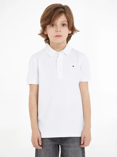 Poloshirt TOMMY HILFIGER "BOYS POLO" Gr. 14/164, weiß Jungen Shirts Poloshirts