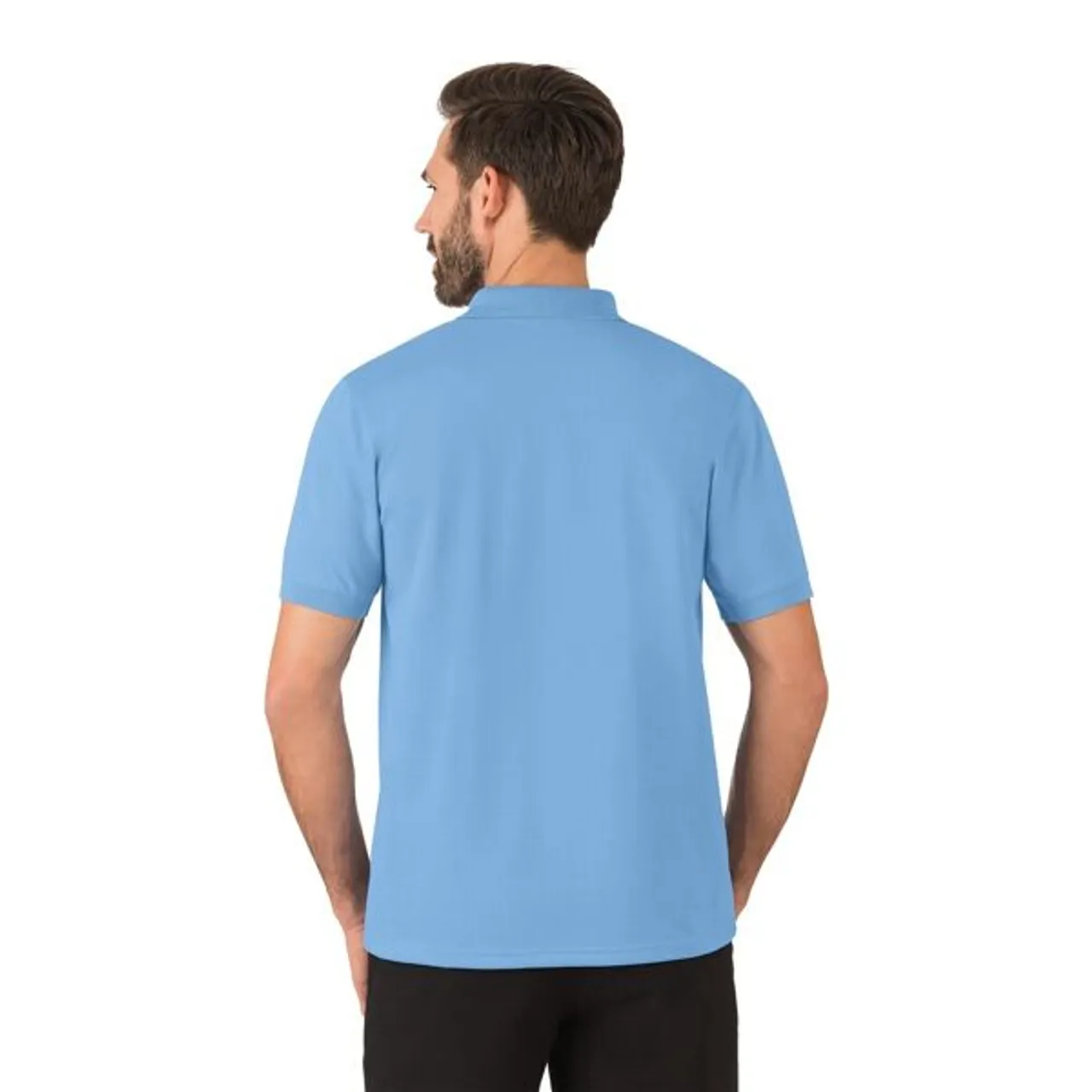Poloshirt TRIGEMA Gr. 5XL, blau (horizont) Herren Shirts Kurzarm