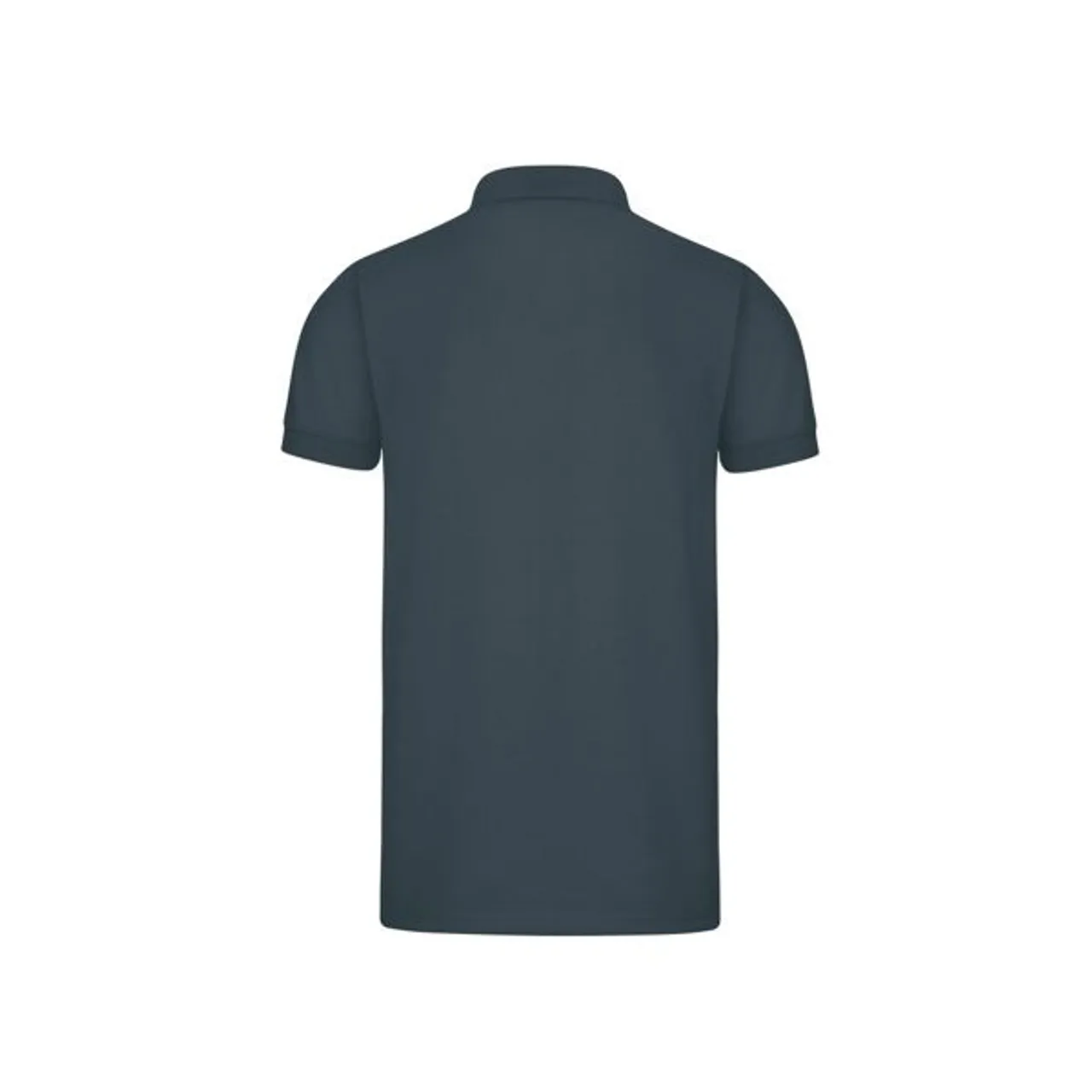 Poloshirt TRIGEMA "TRIGEMA Slim Fit aus DELUXE-Piqué" Gr. M, grau (anthrazit) Herren Shirts Kurzarm