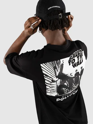 Polypop Balls To The Wall Boxy Fit T-Shirt black