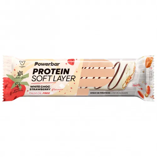 PowerBar - Protein Soft Layer White Choc Strawberry - Recoveryriegel Gr 40 g weiß