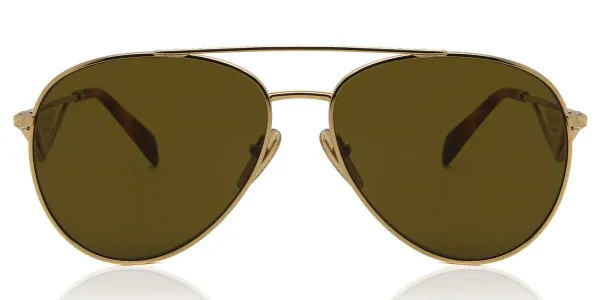 Prada PR 73ZS Asian Fit 5AK01T Goldene Damen Sonnenbrillen