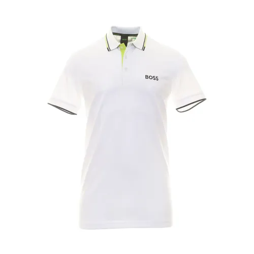 Premium Golf Polo Shirt Beige Hugo Boss