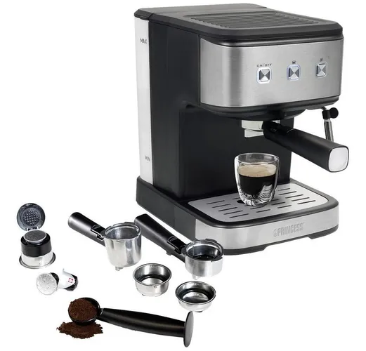 PRINCESS Espressomaschine Espressomaschine und Kapselmaschine 20 bar