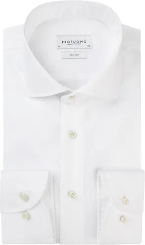 Profuomo Slim Fit Hemd Cutaway Weiß