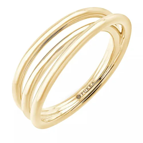 Pukka Berlin Ring - Braided Spring Ring - Gr. 52 - in Gold - für Damen