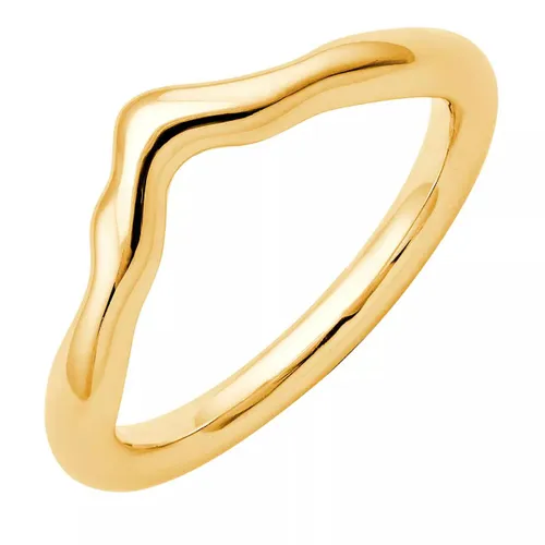 Pukka Berlin Ring - Nimbus Metal Chevron Ring - Gr. 52 - in Gold - für Damen