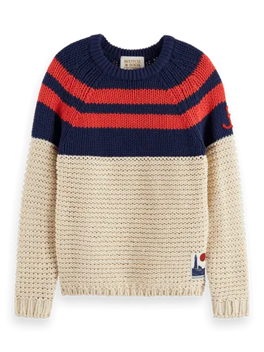 Pullover im Farbblock-Design - Größe 8 - Multicolor - Junge - Strickware - Scotch & Soda