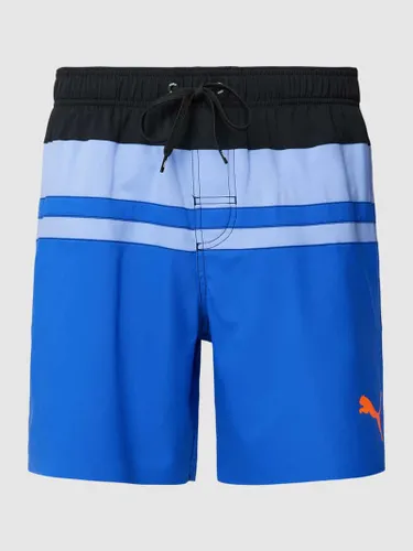 Puma Badehose mit Label-Print Modell 'HERITAGE' in Royal