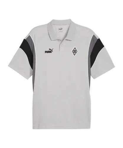 PUMA Borussia Mönchengladbach Archive Polo Shirt Grau F02
