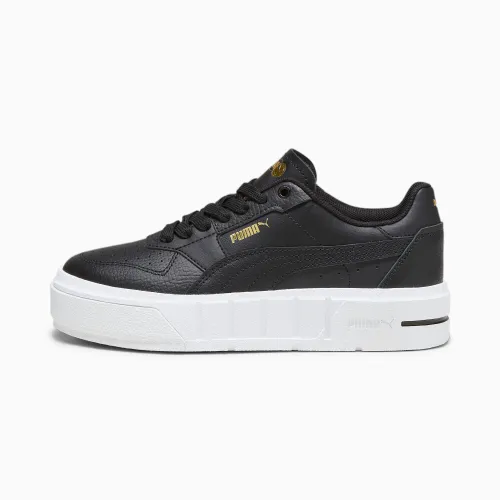 PUMA Cali Court Leder-Sneakers Teenager Schuhe Für Damen, Schwarz/Weiß, Größe: 37.5, Schuhe