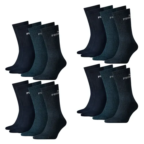 PUMA Classic Socken Sport Baumwolle 35-38 39-42 43-46 - 6er 9er 12er Multipack