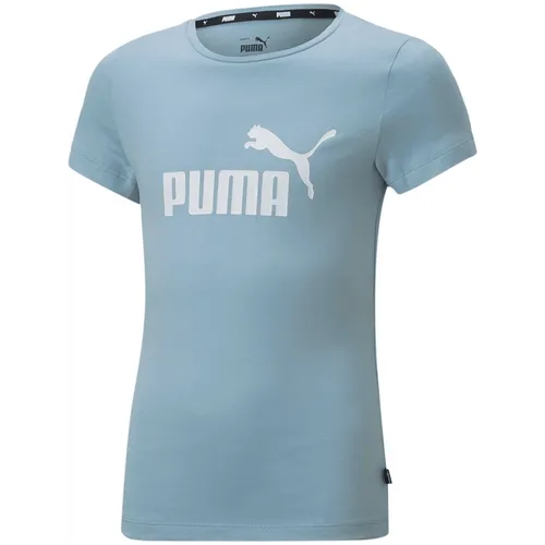 Puma ESS Logo Tee G Mädchen blau