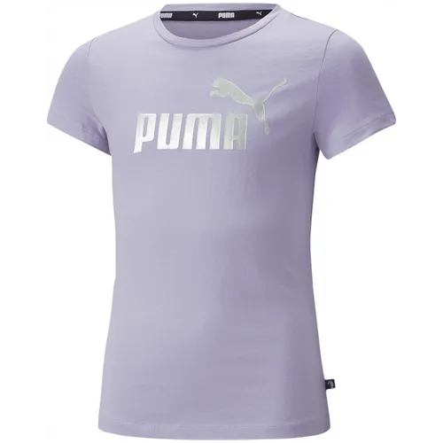 Puma Ess+ Logo Tee G Mädchen lila