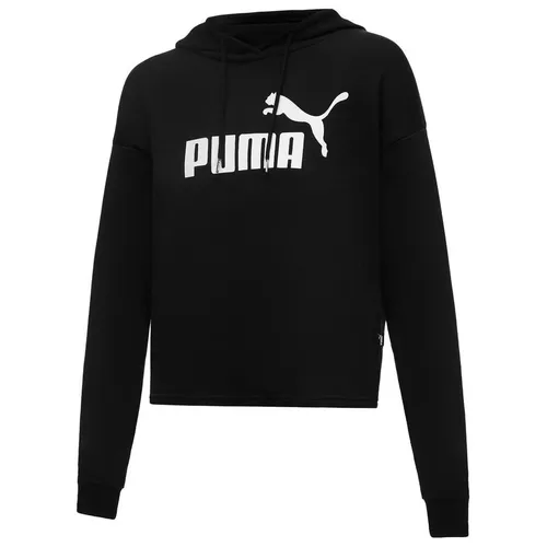 Puma Essentials Logo Cropped Hoodie