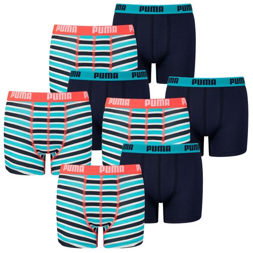 PUMA Jungen Boxershort Basic Boxer Printed Stripe 4er 6er 8er Multipack