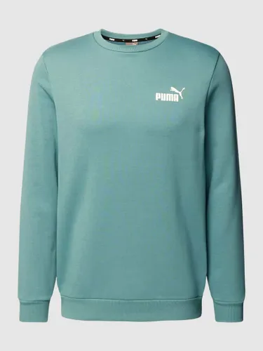 PUMA PERFORMANCE Sweatshirt mit Label-Print in Bleu