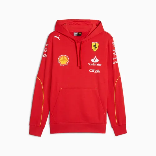 PUMA Scuderia Ferrari Team Hoodie Herren, Rot, Größe: M, Kleidung