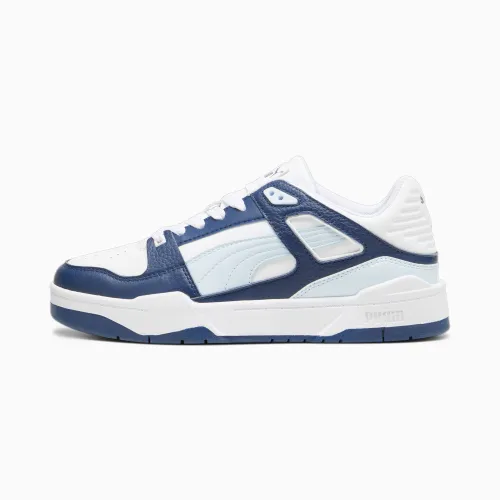 PUMA Slipstream Leather Sneakers Schuhe Für Damen, Weiß/Blau, Größe: 39, Schuhe