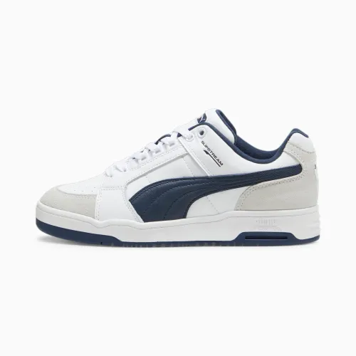 PUMA Slipstream Lo Retro-Sneakers Schuhe Für Damen, Weiß/Blau, Größe: 42.5, Schuhe