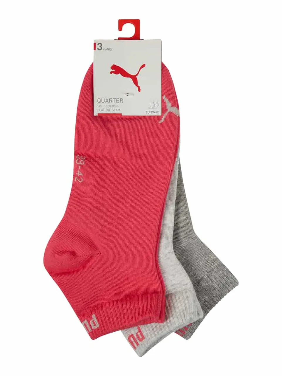 Puma Socken im 3er-Pack in Pink