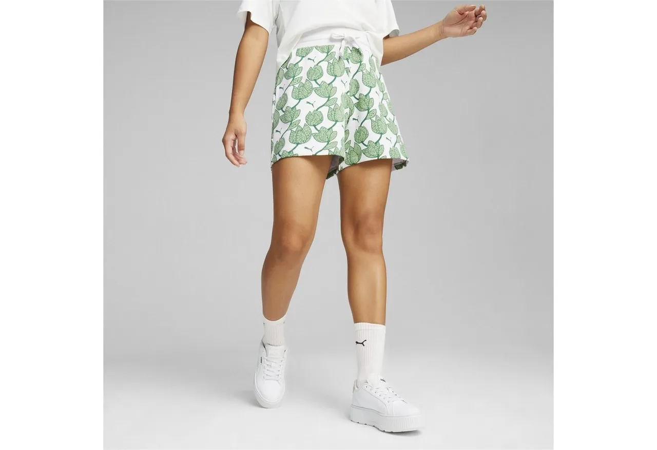 PUMA Sporthose BLOSSOM Shorts mit Blumenmuster Damen