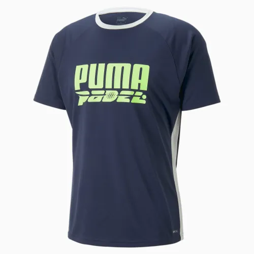 PUMA teamLIGA Padel Logo T-Shirt Männer, Blau, Größe: XS, Kleidung