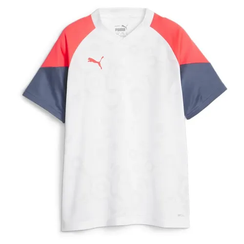 PUMA Training T-Shirt IndividualCUP - Weiß/Fire Orchid Kinder