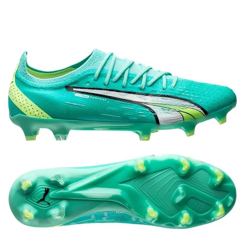 PUMA Ultra Ultimate FG/AG Pursuit - Electric Peppermint/Weiß/Fast Yellow