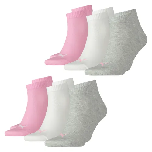 Puma Unisex Herren Damen Quarter Socken PLAIN - 6er 9er 12er Multipack