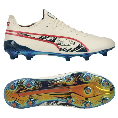 PUMA X Unisport King Ultimate FG/AG Great Wave - Sugared Almond/Active Red/Ocean Tropic LIMITED EDITION