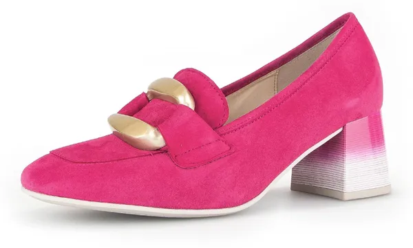 Pumps GABOR Gr. 38,5, pink Damen Schuhe Abendschuh, Festtagsschuh, Blockabsatz, mit Farbverlauf im Absatz