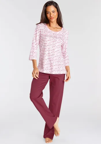 Pyjama VIVANCE DREAMS Gr. 32/34, bunt (pink, rot, gestreift) Damen Homewear-Sets Pyjamas