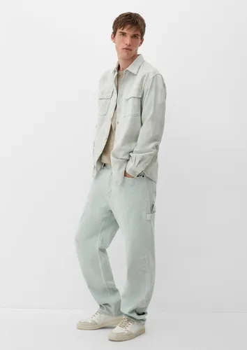 QS Stoffhose Jeans / Loose Fit / Mid Rise / Straight Leg / QS x JAMULE Riegel