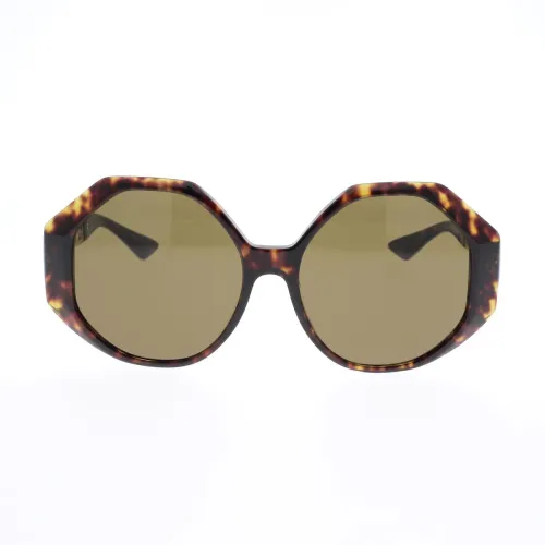 Quadratische Oversized Sonnenbrille mit Ketten-Detail Versace