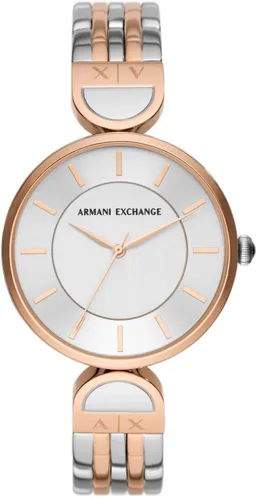 Quarzuhr ARMANI EXCHANGE "AX5383" Armbanduhren rosegold (silberfarben, roségoldfarben) Damen Quarzuhren