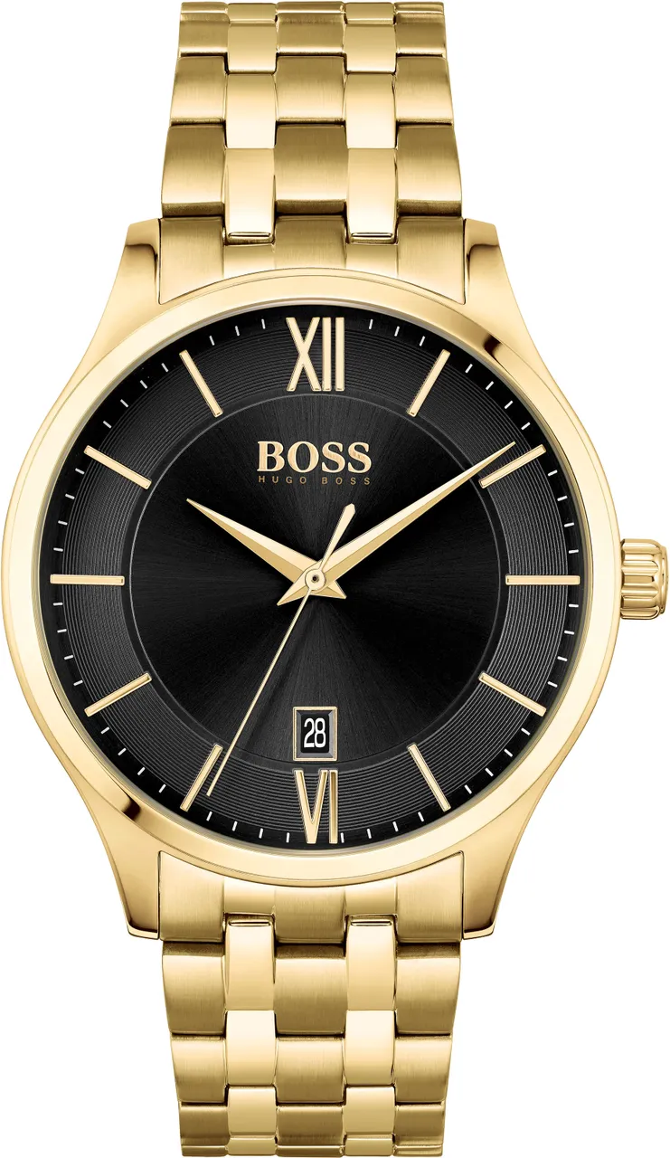 Quarzuhr BOSS "Elite, 1513897" Armbanduhren goldfarben Herren Hochzeitsmode